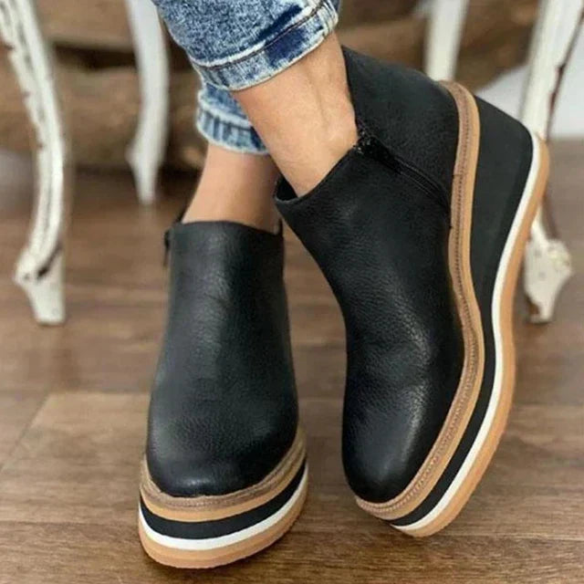 Damen Stiefeletten Winter Hoher Absatz | Reissverschluss