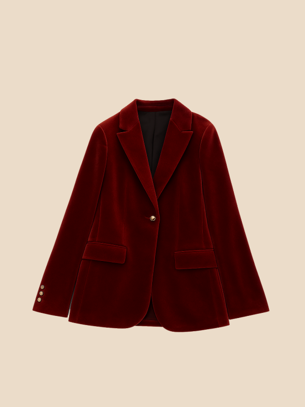 Damen Blazer Vintage Knöpfe Langarm | Winter