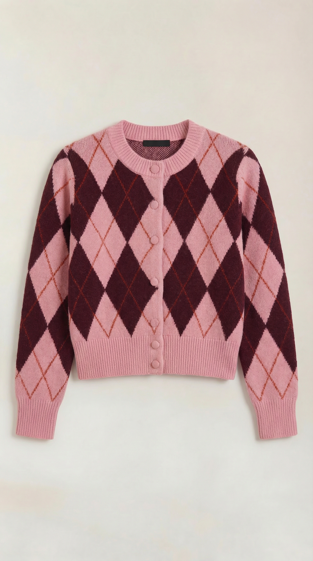Damen Strickjacke mit Geometrischem Muster | Knopfverschluss