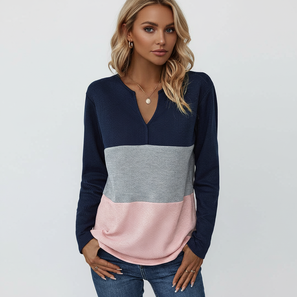 Damen-Pullover mit V-Ausschnitt | Lässig