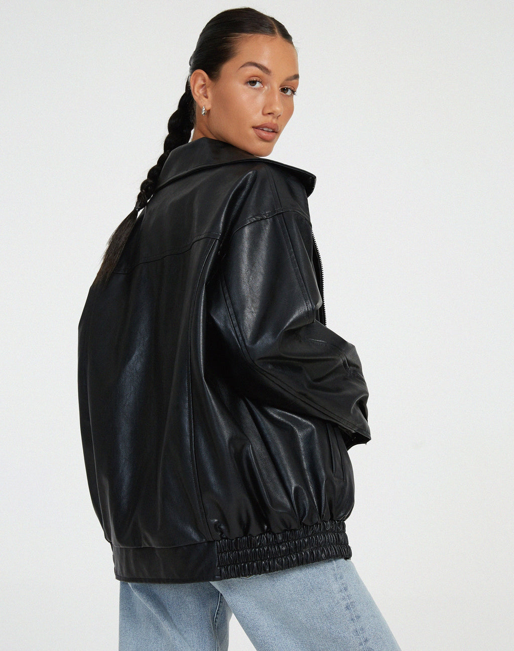 Damen Jacke Motorrad Reissverschluss Mit Kragen | Winter