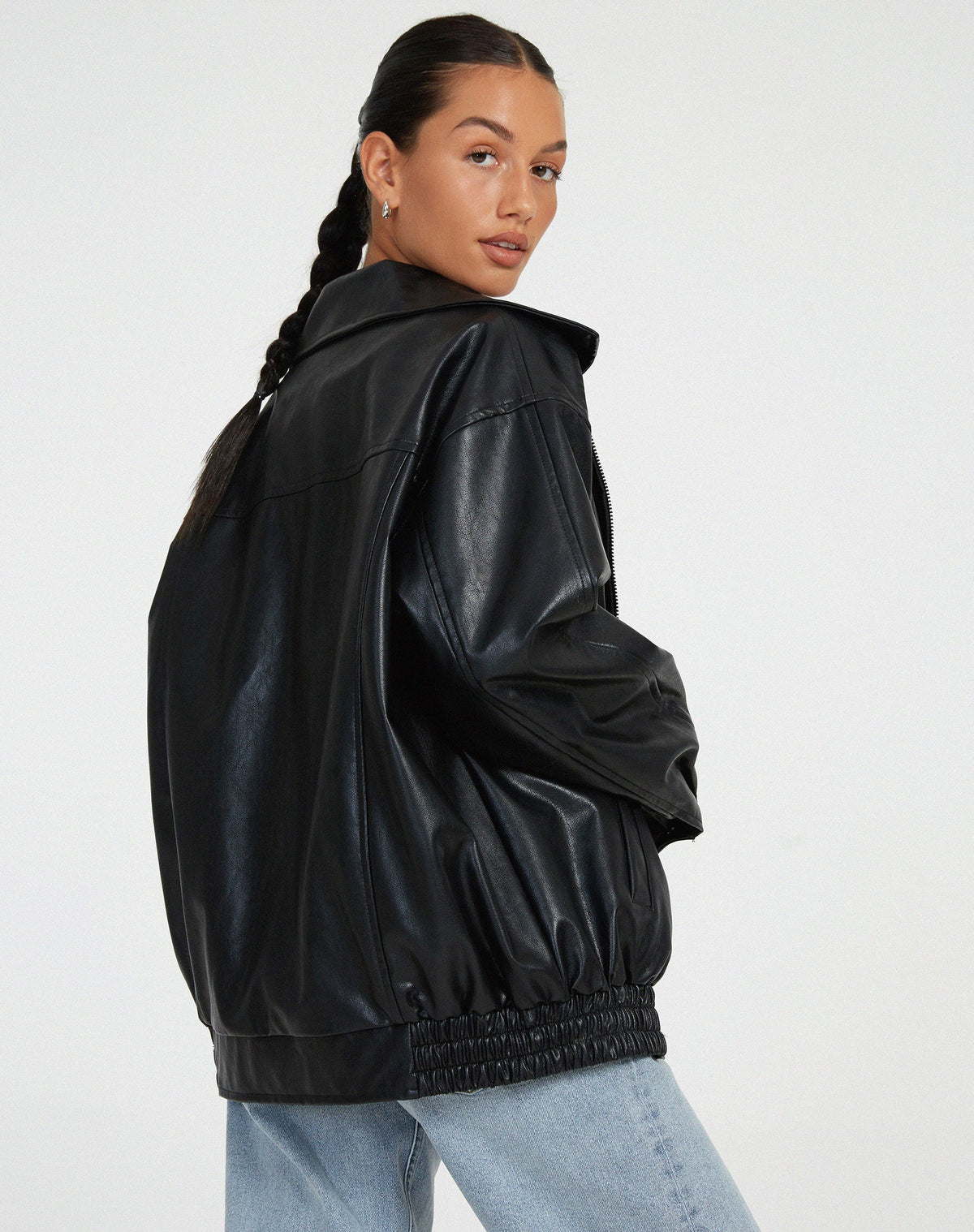 Damen Jacke Motorrad Reissverschluss Mit Kragen | Winter