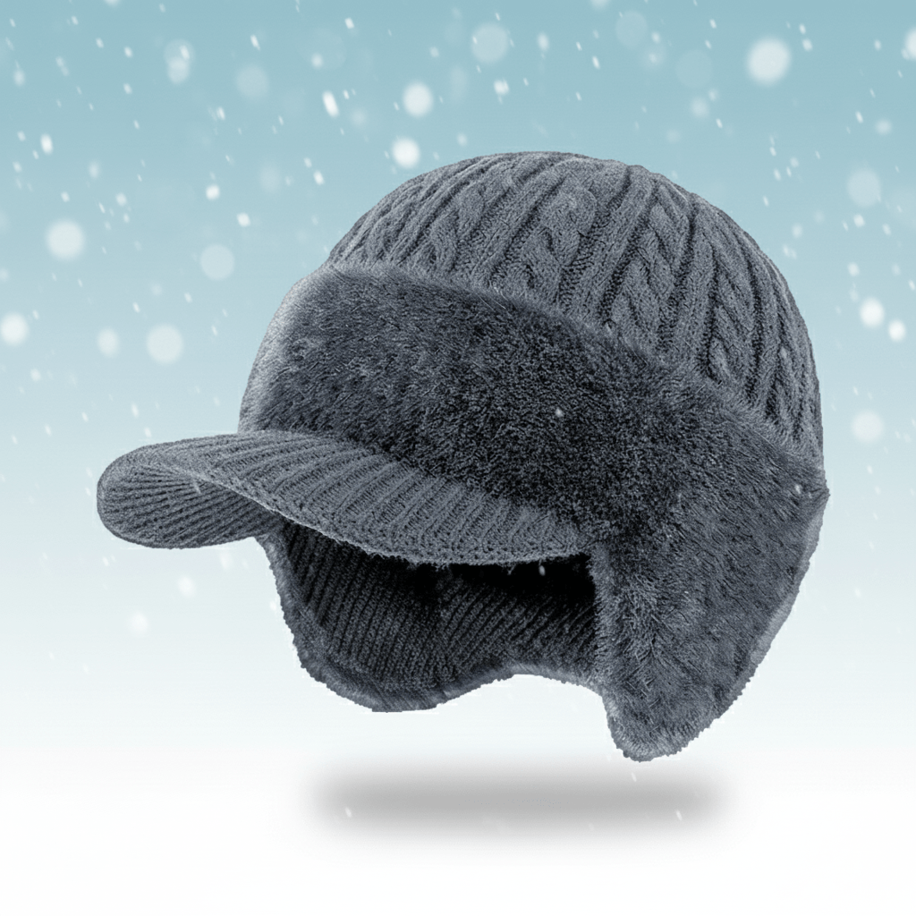 Damen Winter Strickmütze | Fell