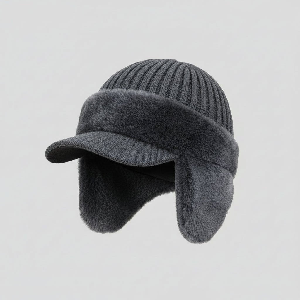 Damen Winter Strickmütze | Fell