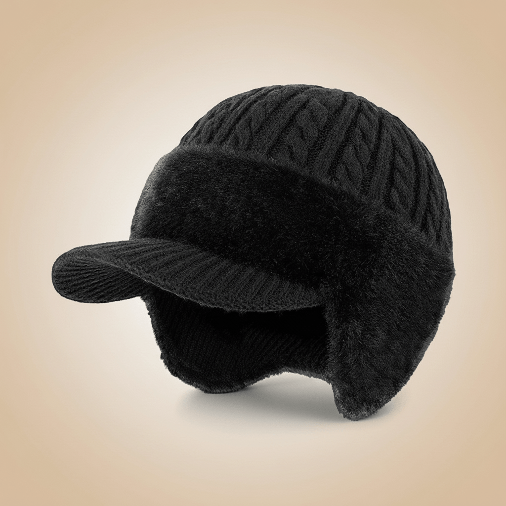 Damen Winter Strickmütze | Fell
