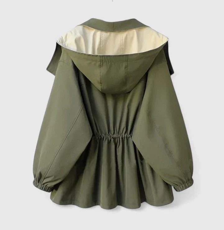 Damen Jacke mit Farbblock Design und Reißverschluss | Oversized