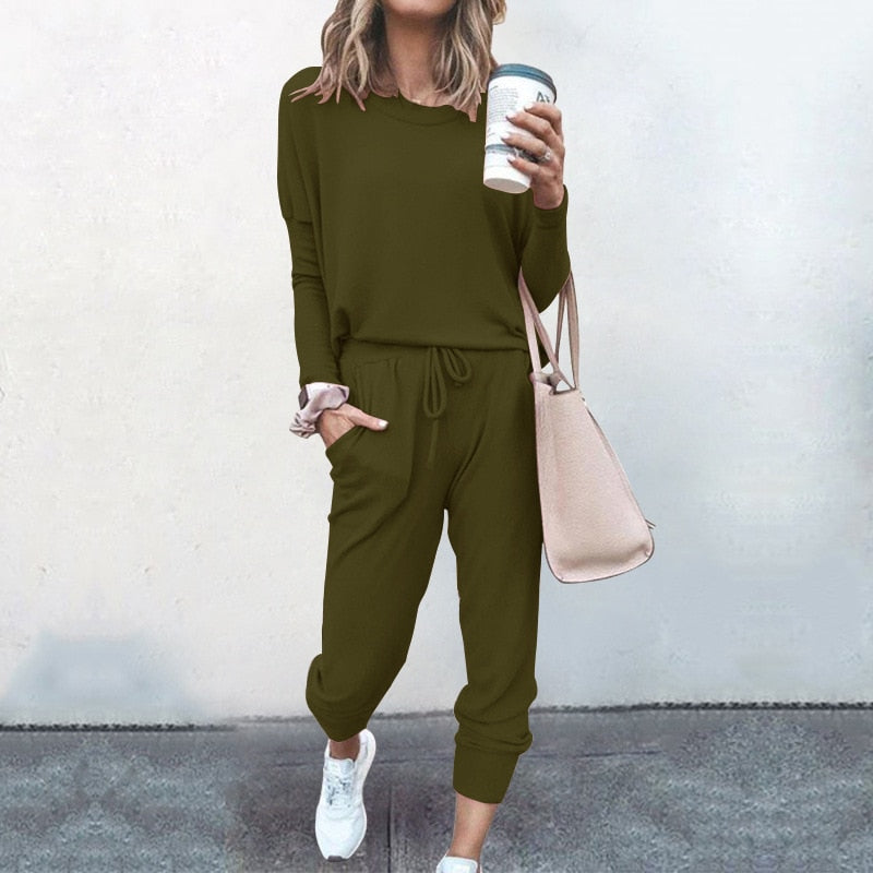 Damen Stilvolles Loungewear Set | Zweiteilig