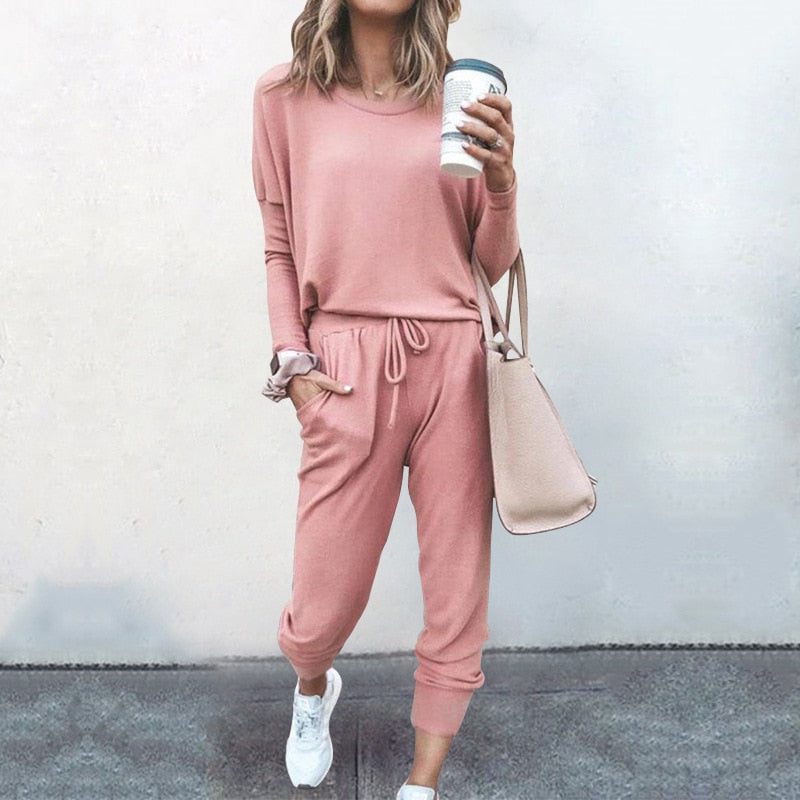 Damen Stilvolles Loungewear Set | Zweiteilig