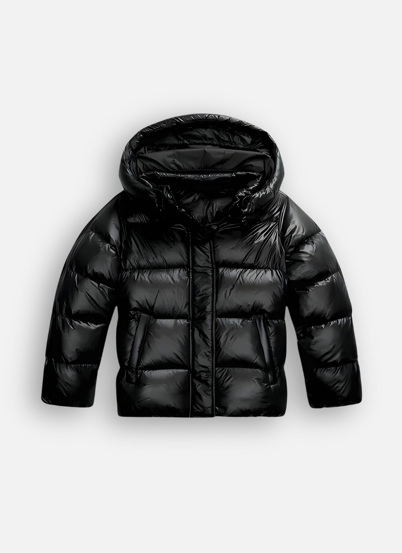 Damen Daunenjacke Kurze Reissverschluss Mit Kapuze | Winter