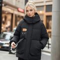 Damen Daunenjacke Winter Mit Kapuze | Reissverschluss