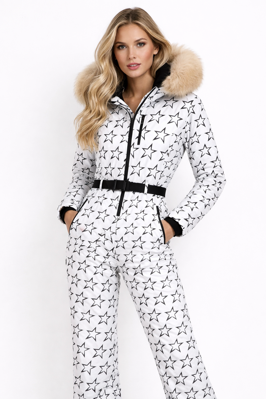 Damen Skioverall Mit Reissverschluss | Kapuze