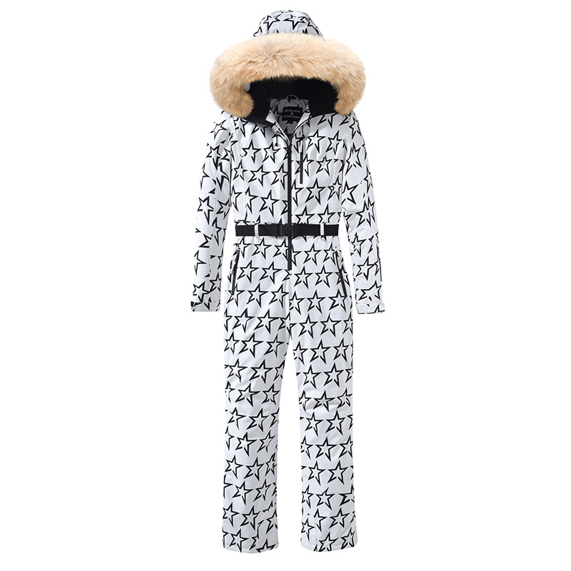 Damen Skioverall Mit Reissverschluss | Kapuze