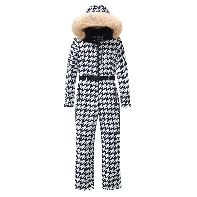 Damen Skioverall Mit Reissverschluss | Kapuze