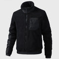 Herren Jacke Winter Stehkragen Gerippt | Reissverschluss