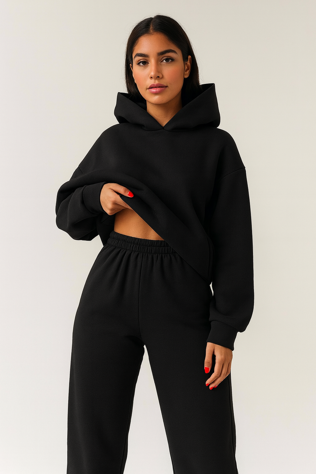 Damen Loungewear Set mit Kapuze | Winter