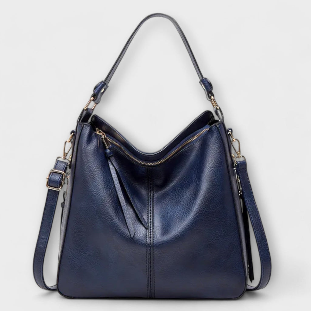 Damen Große Schultertasche | Mehreren Reißverschlüssen