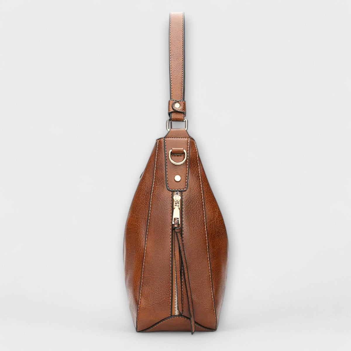 Damen Große Schultertasche | Mehreren Reißverschlüssen