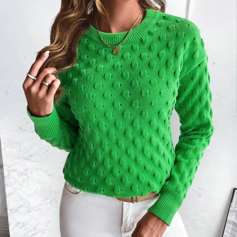 Damen Strickpullover aus Kaschmir | Rundhalsausschnitt