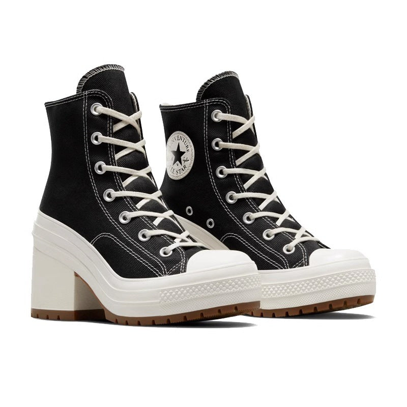Damen Stiefel Hoher Absatz Schnürung | Winter