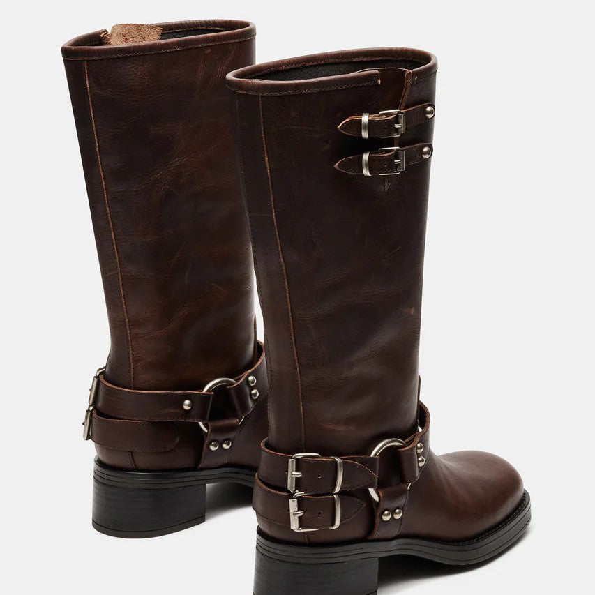 Damen Stiefel Kniehohe Winter Hoher Absatz | Schnalle