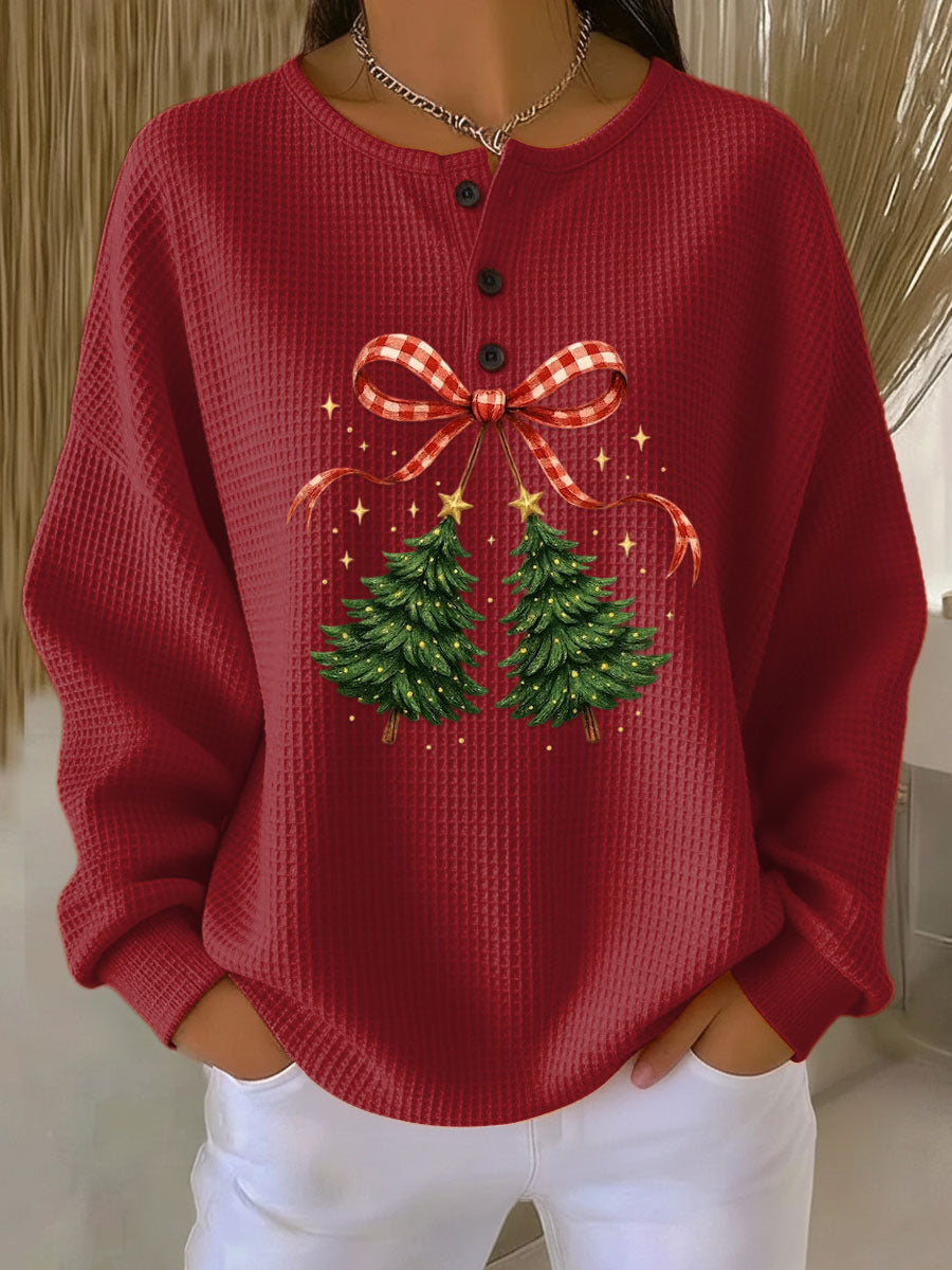 Damen Pullover Strick Gerippter Winter | Mit Rundhalsausschnitt