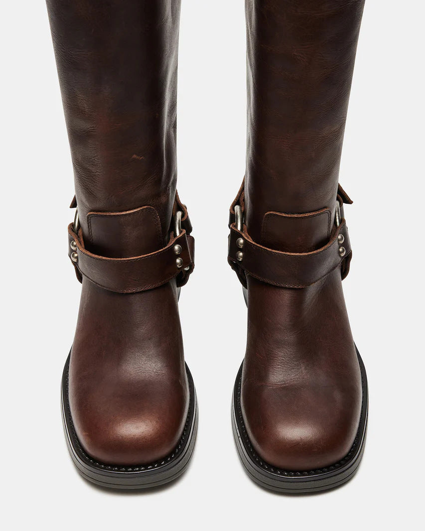 Damen Stiefel Kniehohe Winter Hoher Absatz | Schnalle