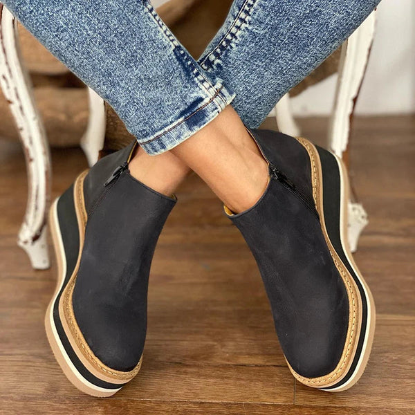 Damen Stiefeletten Winter Hoher Absatz | Reissverschluss