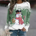 Damen Pullover Weihnachts Gerippter Winter | Mit Rundhalsausschnitt