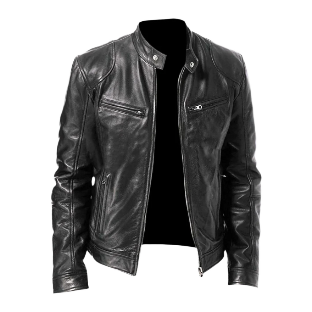 Herren Jacke Motorrad Winter Mit Stehkragen | Reissverschluss