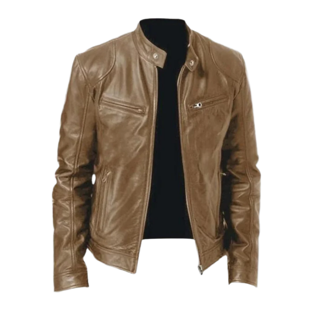 Herren Jacke Motorrad Winter Mit Stehkragen | Reissverschluss