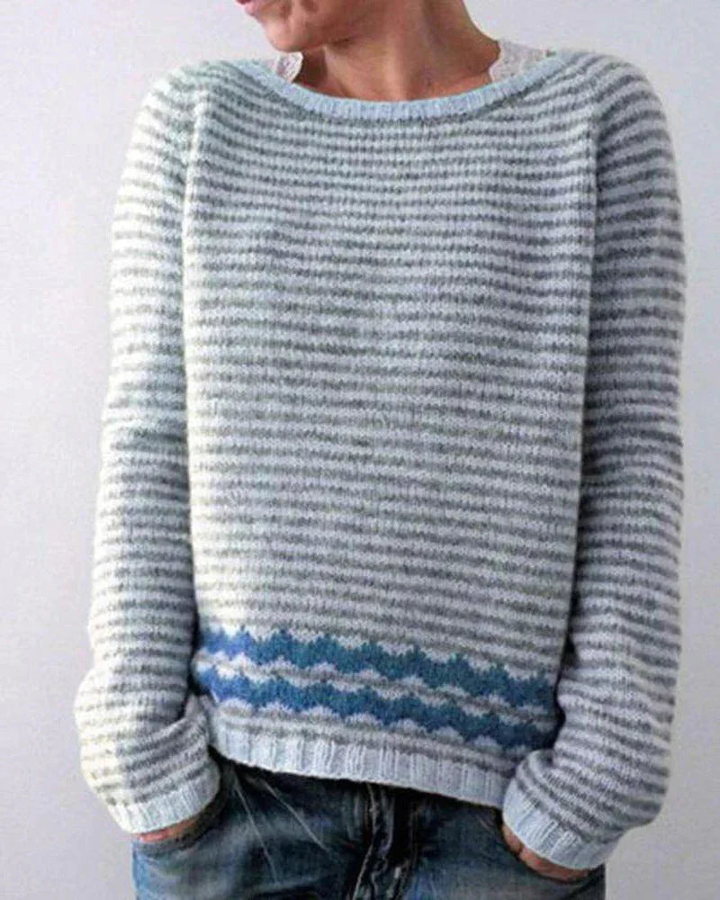 Damen Pullover Norweger Winter Langarm | Strick
