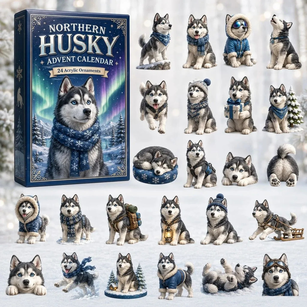 Hunde Adventskalender Mit Weihnachtsschmuck | Weihnachten