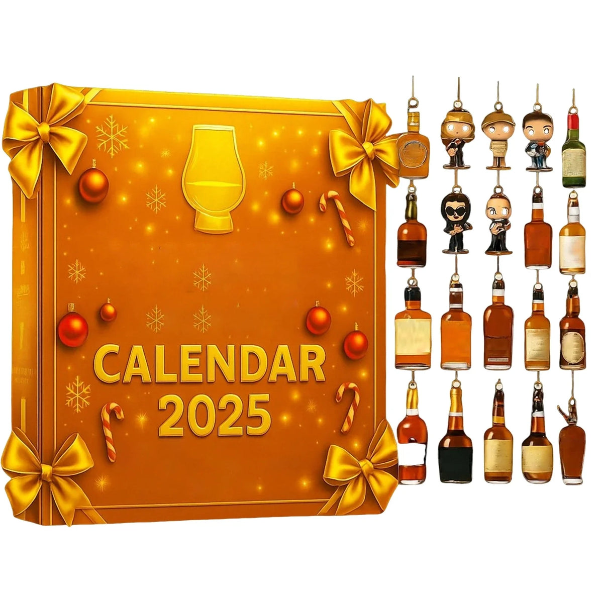 Adventskalender Mit Whisky Baumanhängern | Weihnachten