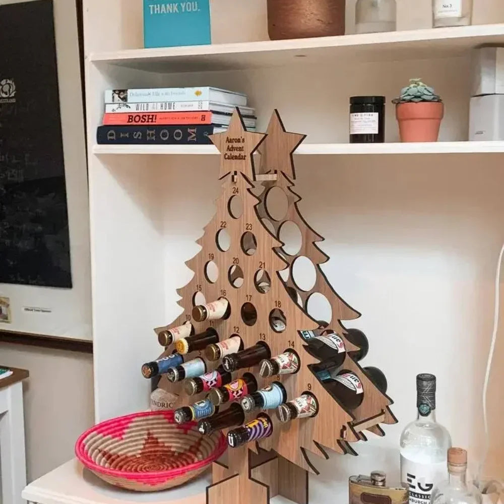 Flaschenständer Adventskalender Für Wein Und Whisky | Weihnachten