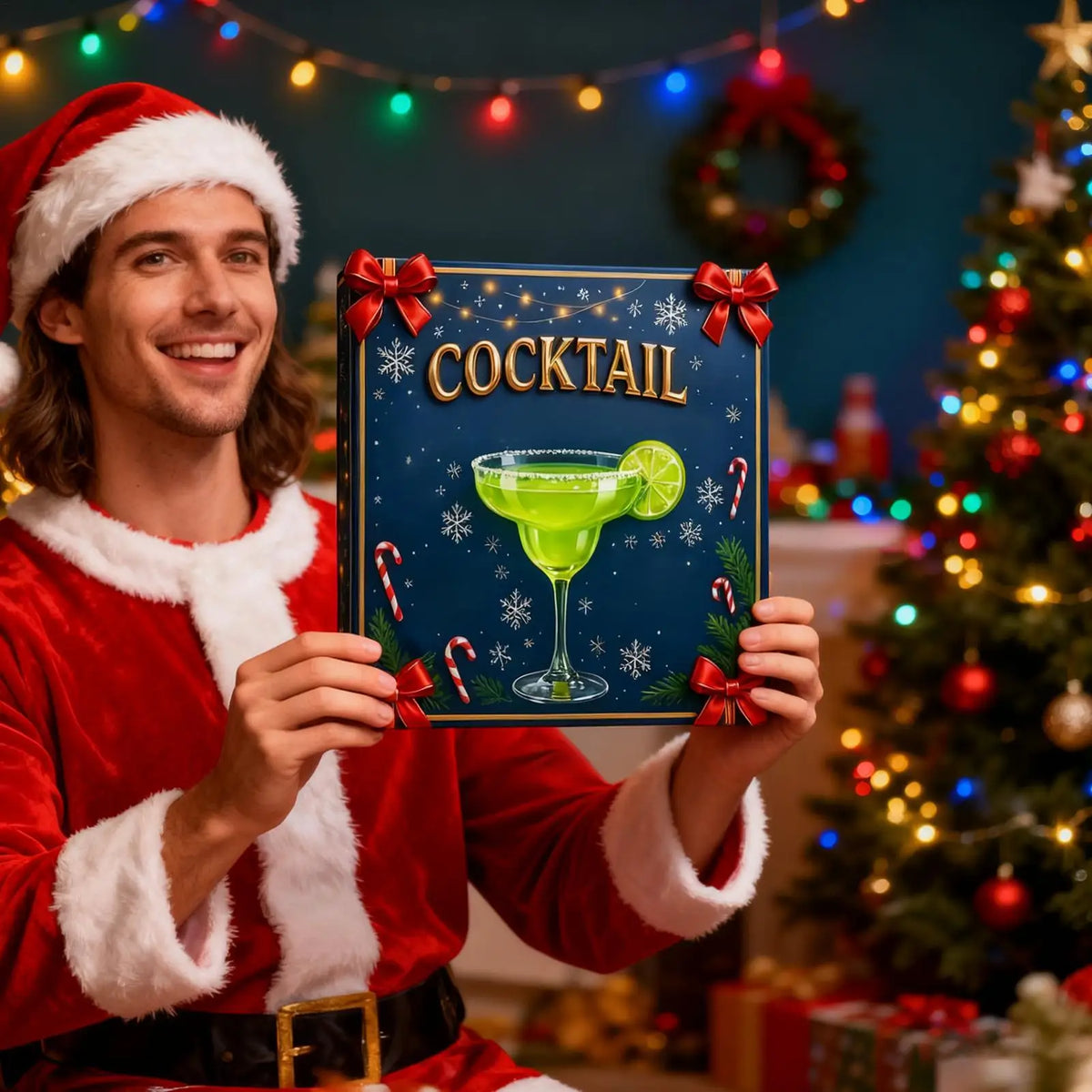 Adventskalender Mit Cocktailflaschen Motiven | Weihnachten