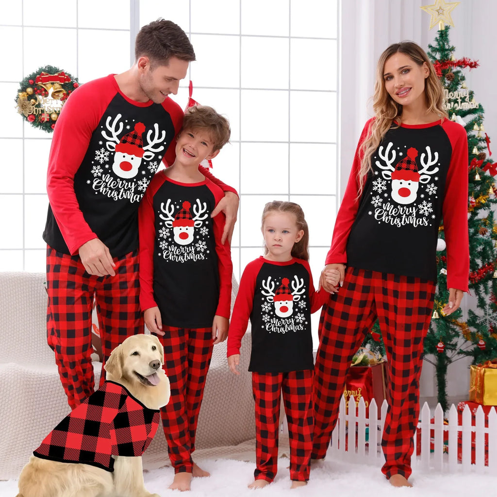 Familien Winter-Weihnachtspyjama-Set Im Partnerlook | Bedruckt