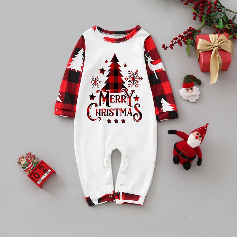 Familien Winter-Weihnachtspyjama-Set Im Partnerlook | Bedruckt