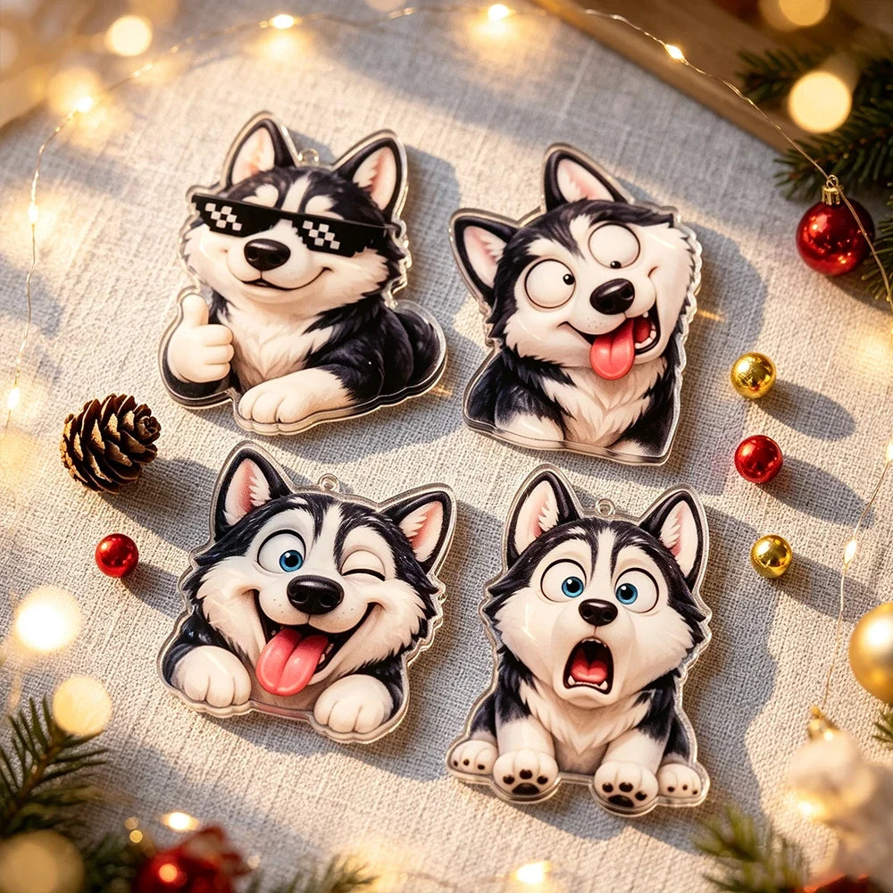 Hunde Adventskalender Mit Weihnachtsschmuck | Weihnachten