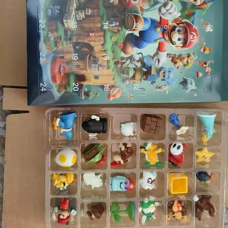 Super Mario Adventskalender Mit Mini Charakterfiguren | Spielzeit