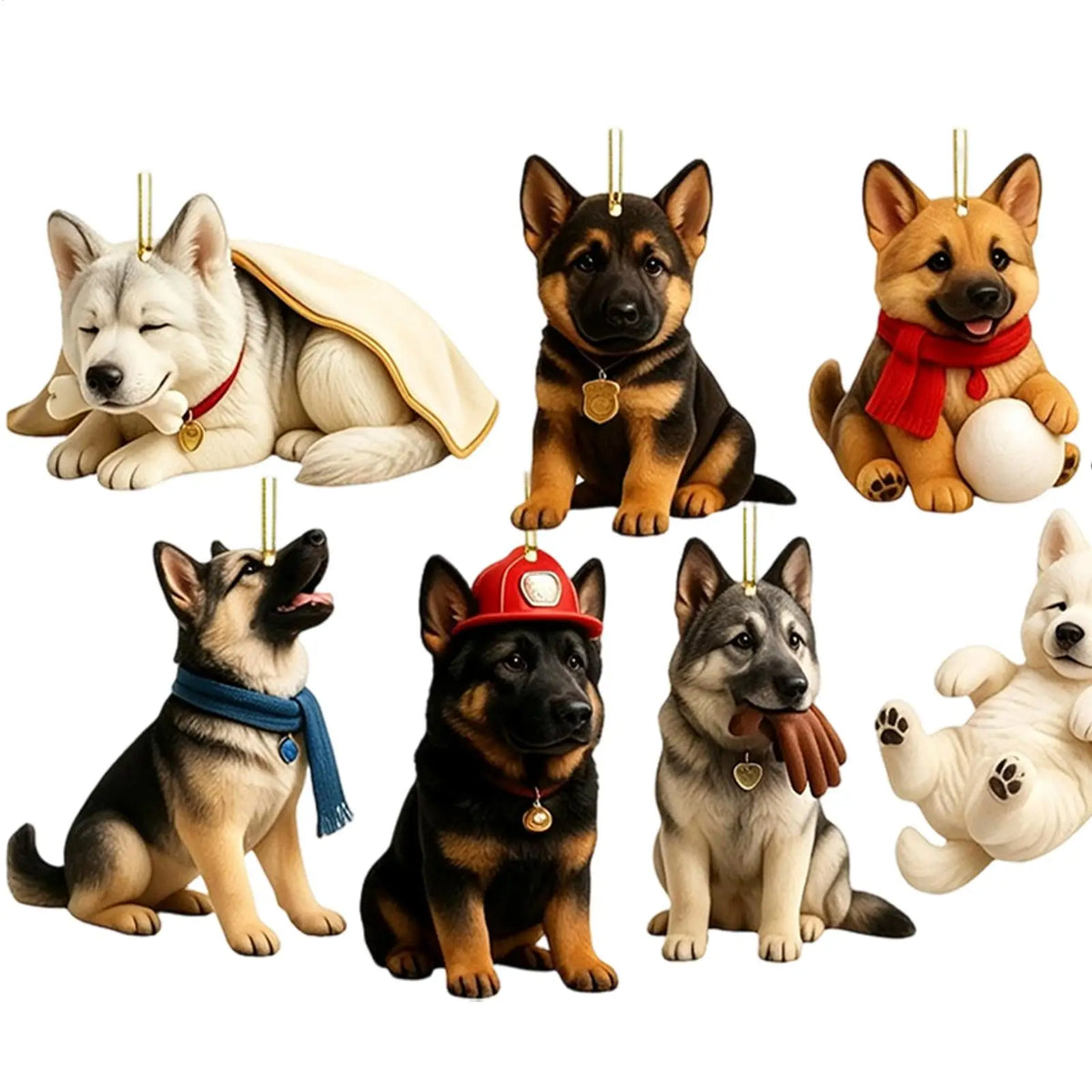 Schäferhund Adventskalender Mit Hunde Dekorationen | Weihnachten