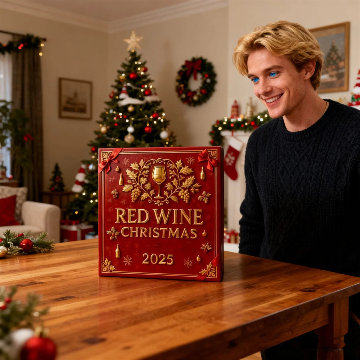 Adventskalender Mit Weinflaschen Ornamenten | Weihnachten