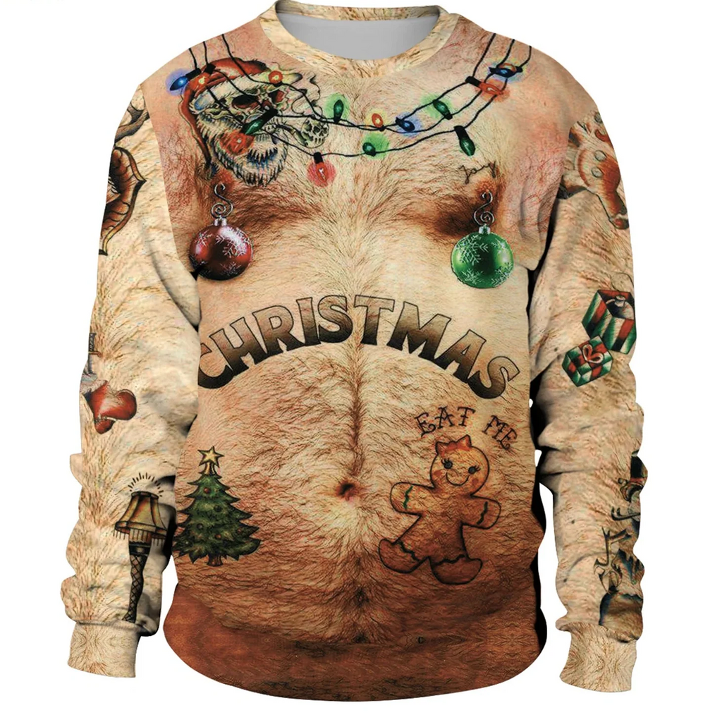 Herren Pullover Strick Gerippter Weihnachts | Winter