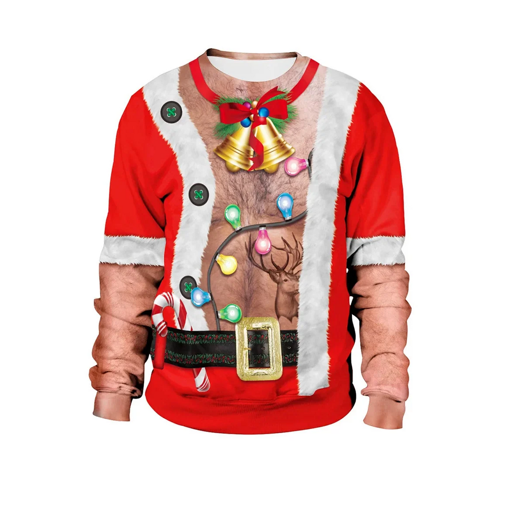 Herren Pullover Strick Gerippter Weihnachts | Winter