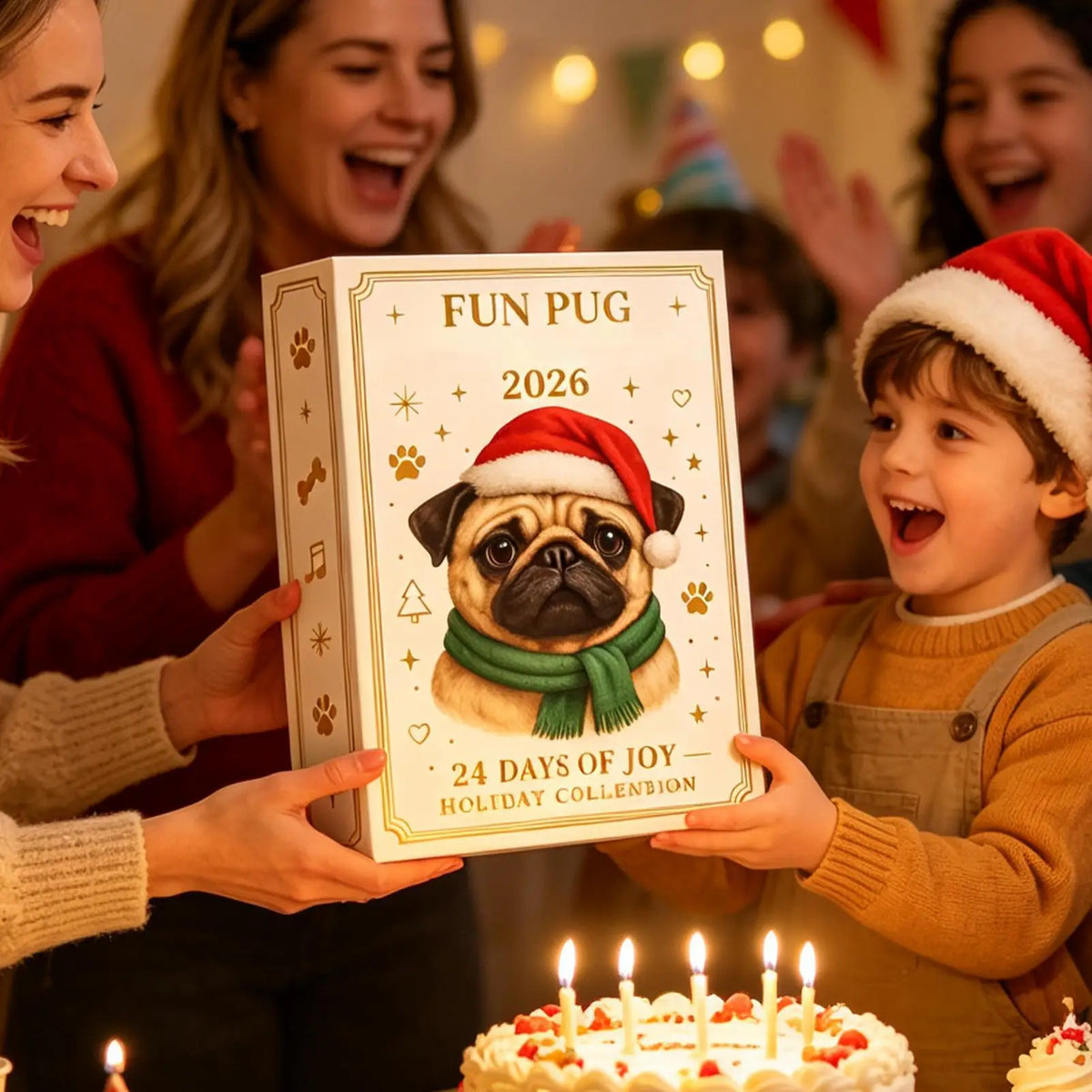 Mops Adventskalender Mit Mini Sammelfiguren | Weihnachten