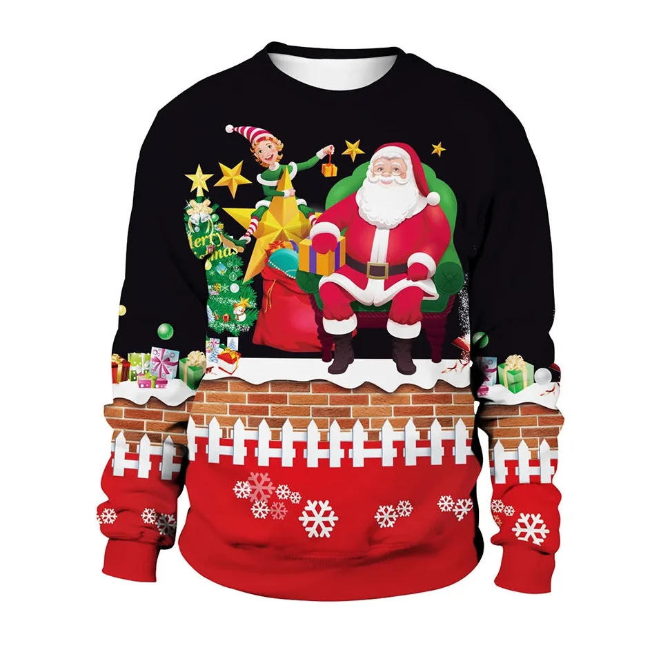 Herren Pullover Strick Gerippter Weihnachts | Winter