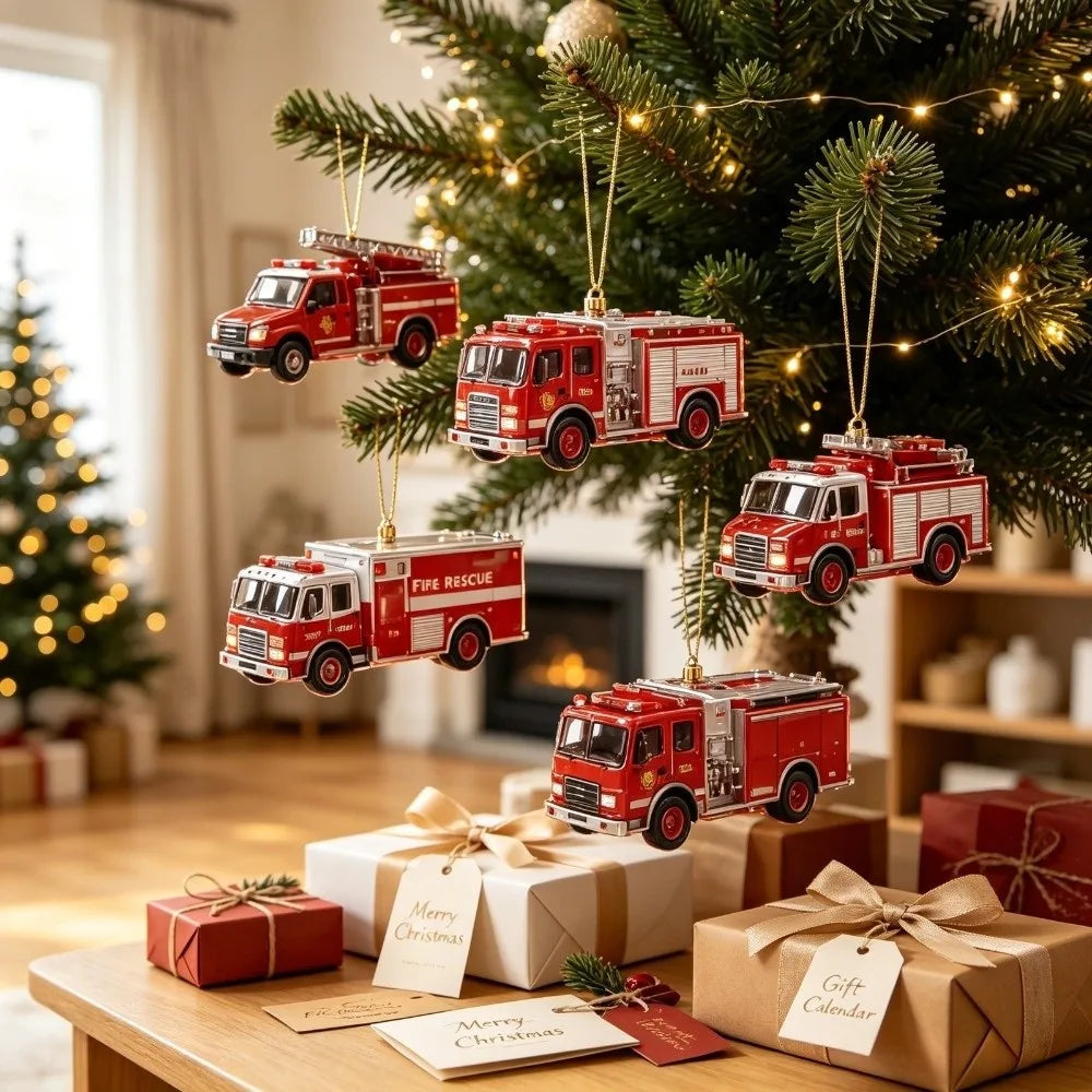 Fahrzeuge Adventskalender Mit Christbaumanhängern | Weihnachten