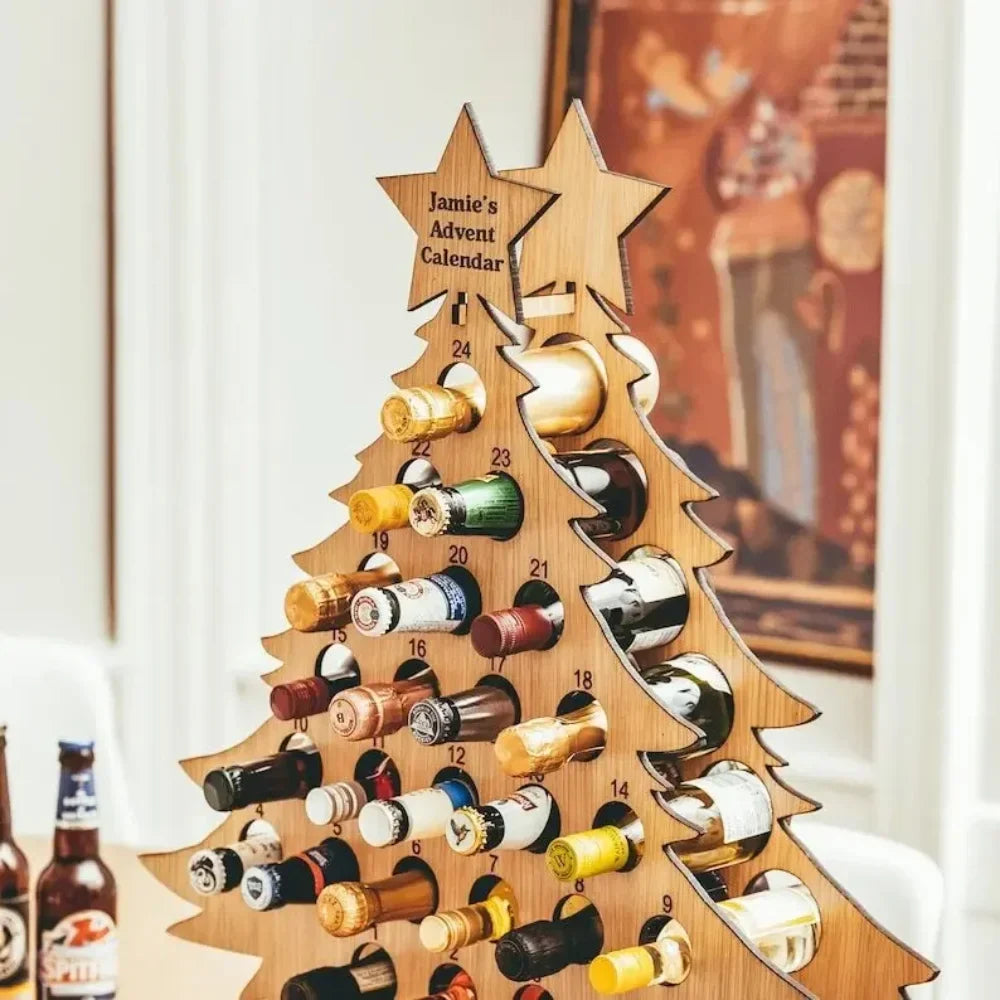 Flaschenständer Adventskalender Für Wein Und Whisky | Weihnachten