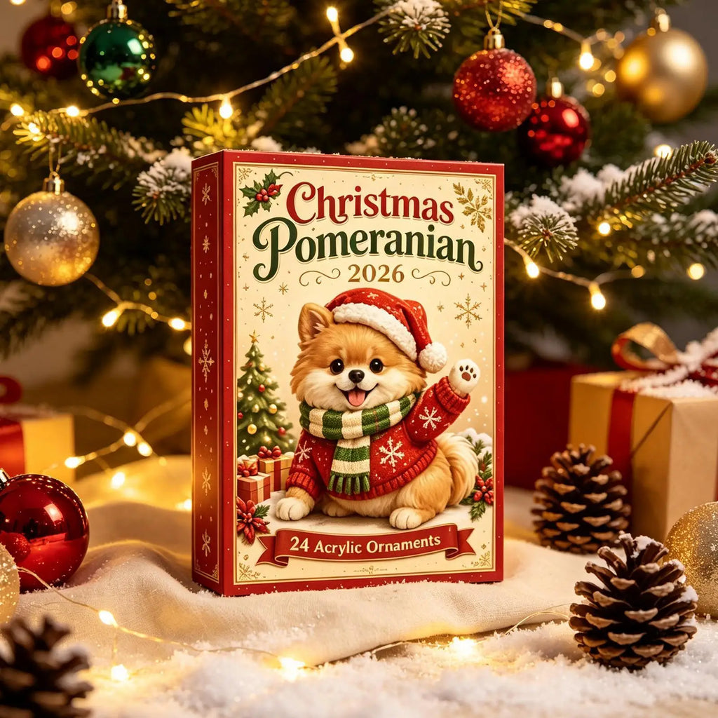 Hunde Adventskalender Mit Festlichen Baumanhängern | Weihnachten