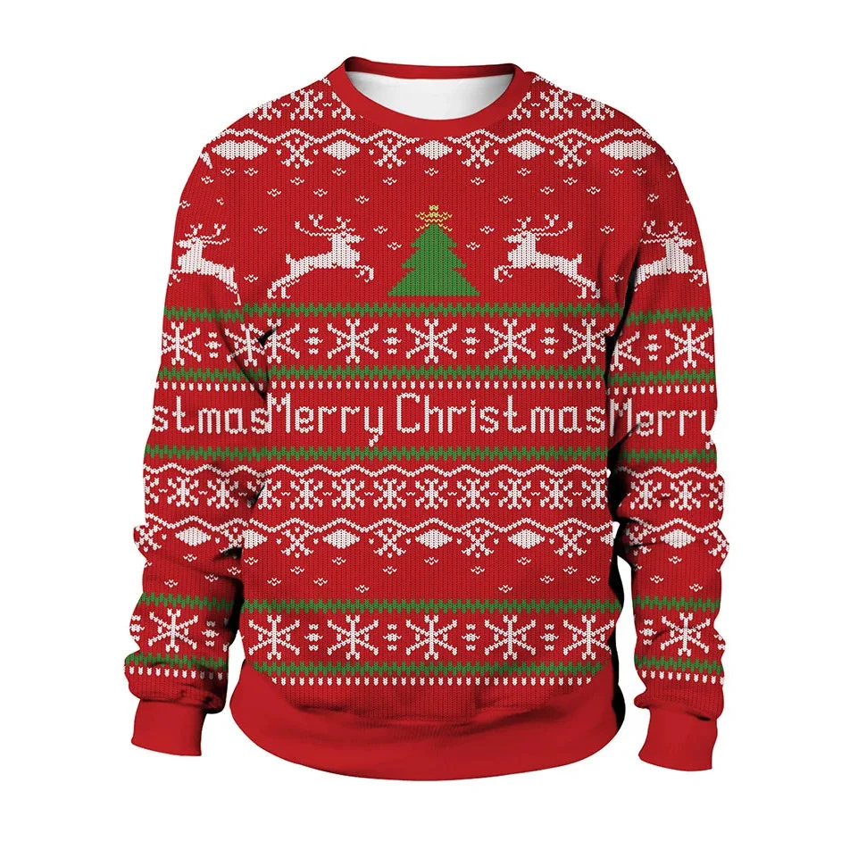 Herren Pullover Strick Gerippter Weihnachts | Winter