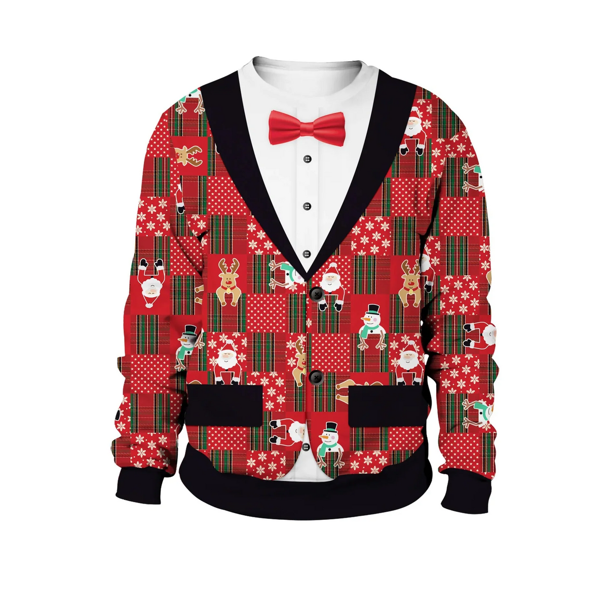 Herren Pullover Strick Gerippter Weihnachts | Winter